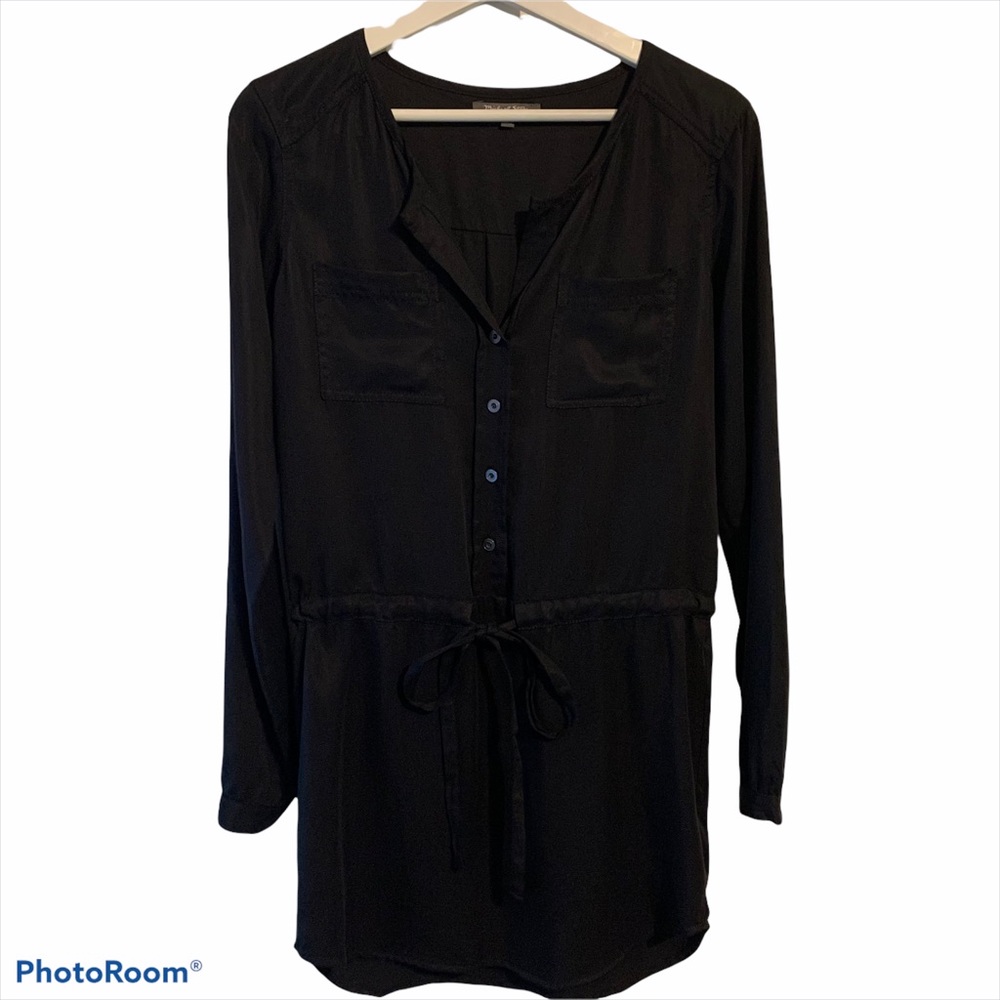 Revolve XS Michael Stars button down shirt dress lyocell soft comfy career